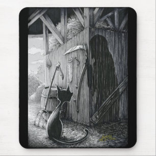 Tapis De Souris Boo Kitty Starts à Shadows Mouse Pad