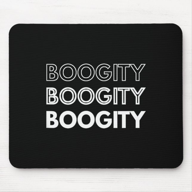 Tapis De Souris Boogity _ Funny Words On  (Devant)