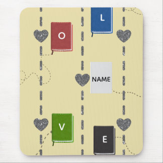 Tapis De Souris Bookish Love Mousepad