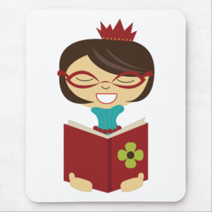 Tapis De Souris Bookworm Princess Mousepad pour enfants