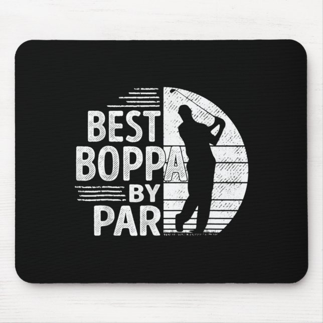 Tapis De Souris Boppa By Par, Golf Shirt Gift Grandpa, Father's Da (Devant)
