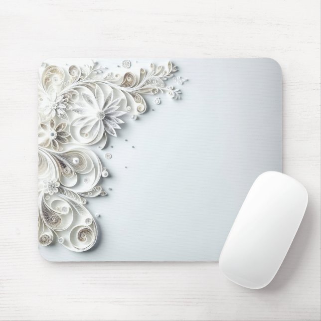 Tapis De Souris Bordure de recouvrement du papier élégant (Avec souris)