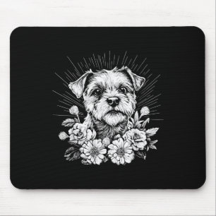 Tapis De Souris Bordure style tatouage rétrograde Terrie Amoureux