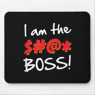 Tapis De Souris Boss, Bosses Humour Citation graphique Gag Cadeau