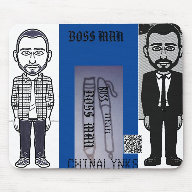 TAPIS DE SOURIS BOSS MAN MOUSE PAD (Devant)
