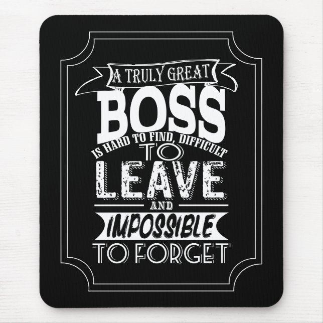 Tapis De Souris Boss Mouse Mat Un vrai grand patron (Devant)