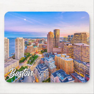 Tapis De Souris Boston Skyline, Massachusetts, États-Unis