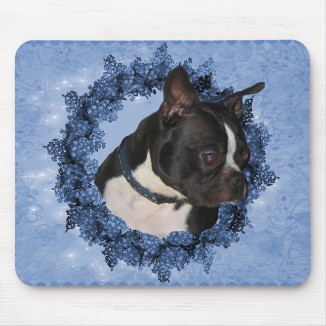 Tapis De Souris Boston Terrier Chien Mousepad (Devant)