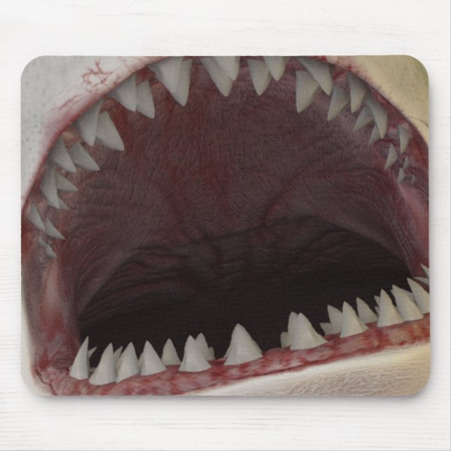 Tapis De Souris Bouche de requin blanc (Devant)