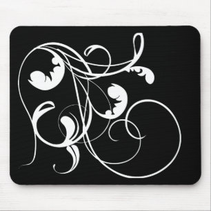 Tapis De Souris Boucles de blanc