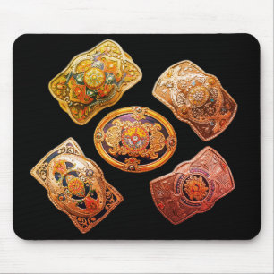 Tapis De Souris Boucles de ceinture de style occidental ordinateur