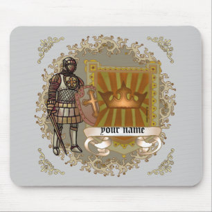 Tapis De Souris Bouclier de blason de famille Nom de famille