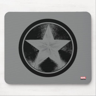 Tapis De Souris Bouclier Grunge Captain America