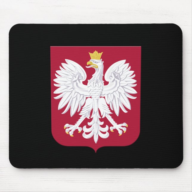 Tapis De Souris Bouclier rouge de l'aigle polonais (Devant)