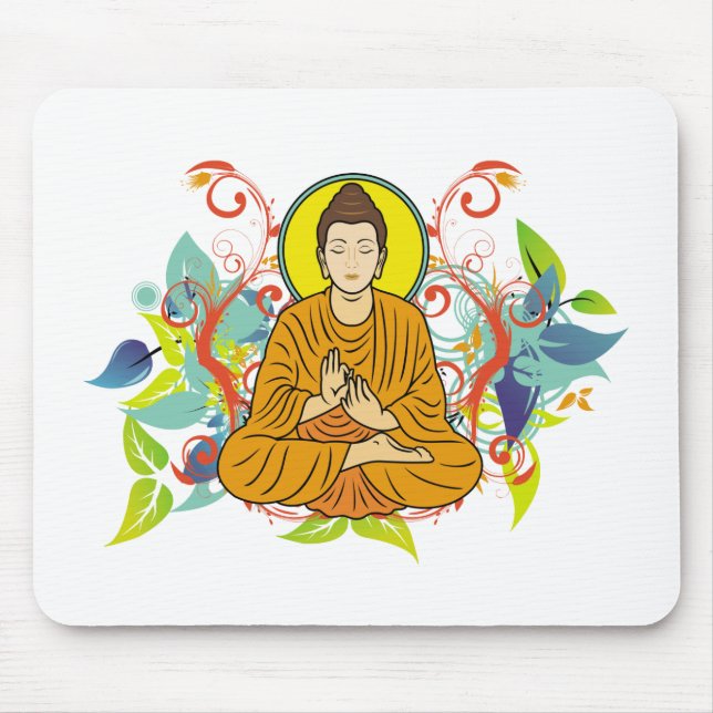 Tapis De Souris Bouddha heureux (Devant)