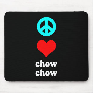 Tapis De Souris Bouffe de bouffe d'amour de paix