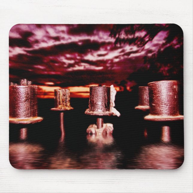 Tapis De Souris Bougie Météo Noire Mousepad (Devant)