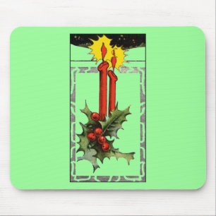 Tapis De Souris Bougies de Noël Pad