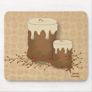 Tapis De Souris Bougies primitives Mousepad