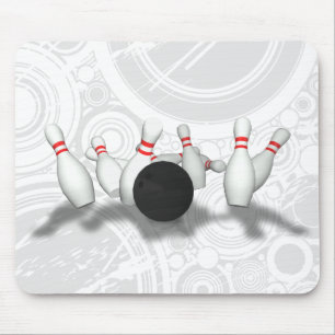 Tapis De Souris Boule et goupilles de bowling : modèle 3D :