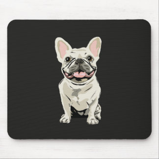 Tapis De Souris Bouledogue Français Crème, J'aime mon Chien