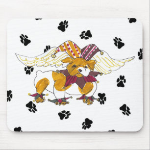 Tapis De Souris Bouledogue Mousepad des anges de Gulliver