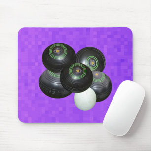 Tapis De Souris Boules de pelouse pourpres, Mousepad