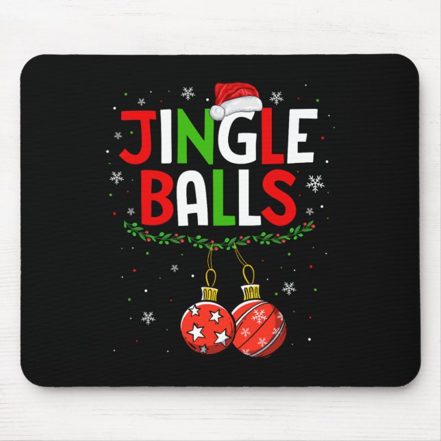 Tapis De Souris Boules Tinsel Correspondances Châtaignes Noël Coup (Devant)
