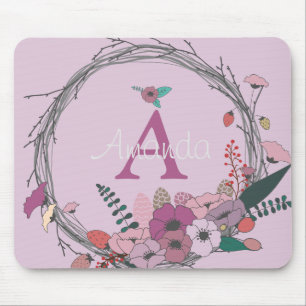Tapis De Souris Bouquet de fleurs rose