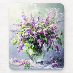 Tapis De Souris Bouquet de lilas en fleurs de lavande