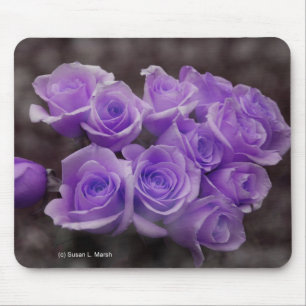 Tapis De Souris Bouquet de rose de pourpre