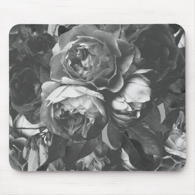 Tapis De Souris Bouquet de Rose noire (Devant)