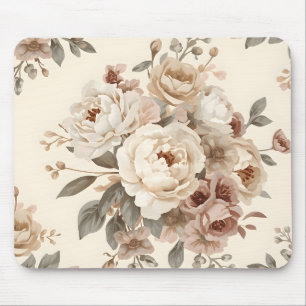 Tapis De Souris Bouquet Floral Vintage Romantique Motif