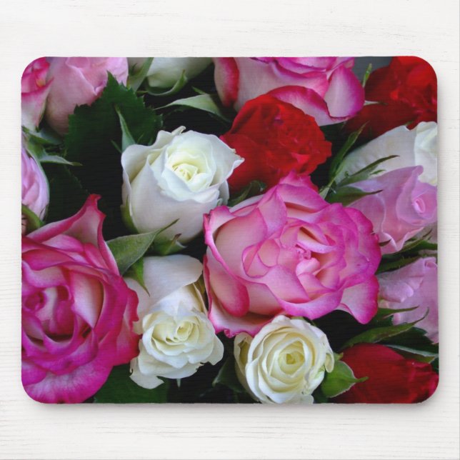 Tapis De Souris Bouquet rose (Devant)