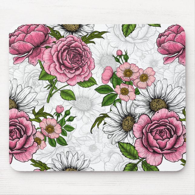 Tapis De Souris Bouquets d'été (Devant)