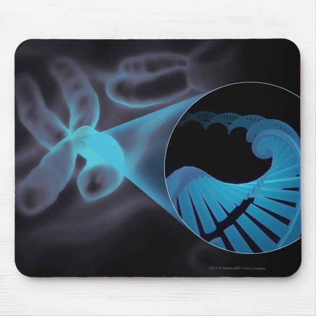 Tapis De Souris Bourdonnez dedans d'un brin d'ADN dans un (Devant)