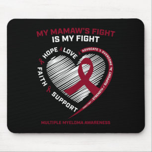 Tapis De Souris Bourgogne Cancer du Sang Mamaw Lutter contre le my