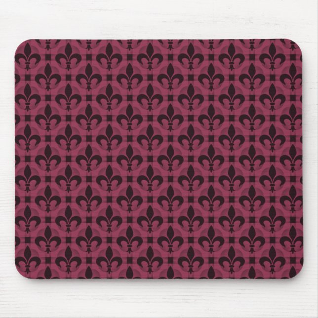 Tapis De Souris Bourgogne Fleur de lis Mousepad (Devant)