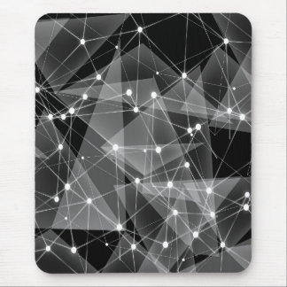 Tapis De Souris Bousepad moderne, noir, gris, abstrait