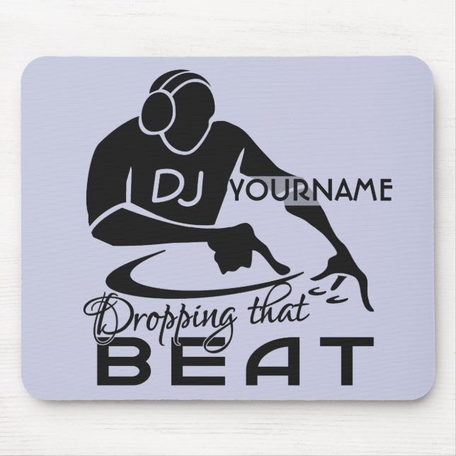 Tapis De Souris Bousepad personnalisé DJ (Devant)