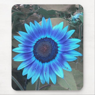 Tapis De Souris Bousepée de tournesol bleu