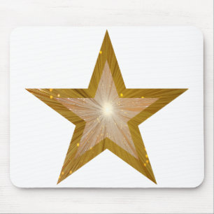 Tapis De Souris Bousepée Gold Star blanc