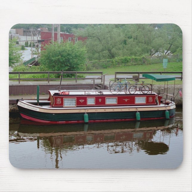 Tapis De Souris Bouteille du bateau du canal Erie (Devant)