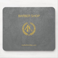 Boutique de coiffure de luxe en cuir gris foncé lo