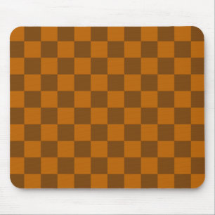 Tapis De Souris Bouton À damiers Brown