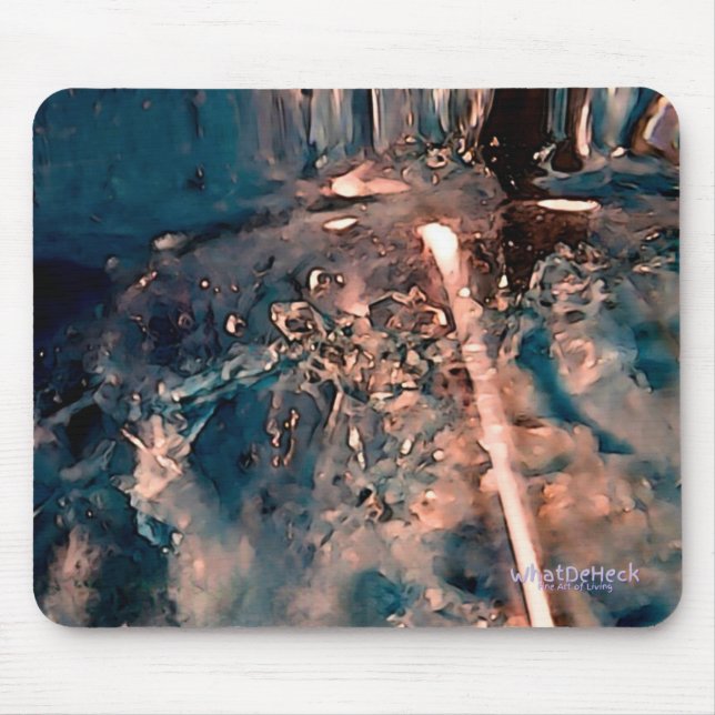 Tapis De Souris Bouton bleu (Devant)