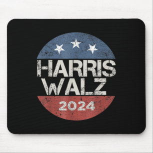 Tapis De Souris Bouton Vintage WAlzheimer 2024 Kamala Harris Tim W
