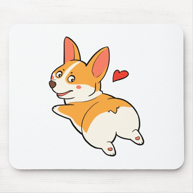 Tapis De Souris Bouts de corgi (Devant)