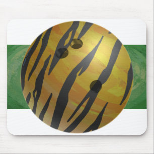 Tapis De Souris Bowling Ball Tiger Jaune