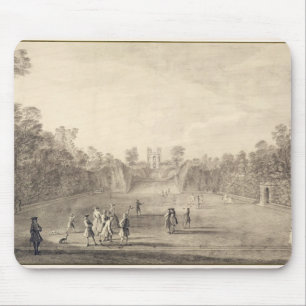 Tapis De Souris Bowling Green chez Claremont, 1738 (gravure)